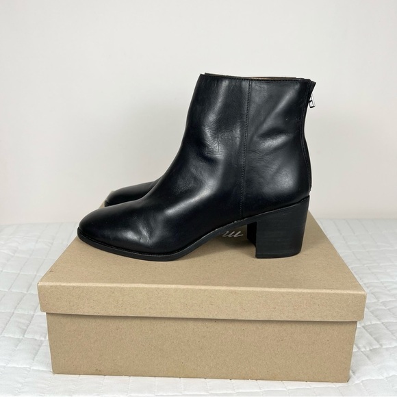 Madewell The Pauline Boot in Leather in True Black Size 9.5 NIB - Picture 5 of 11